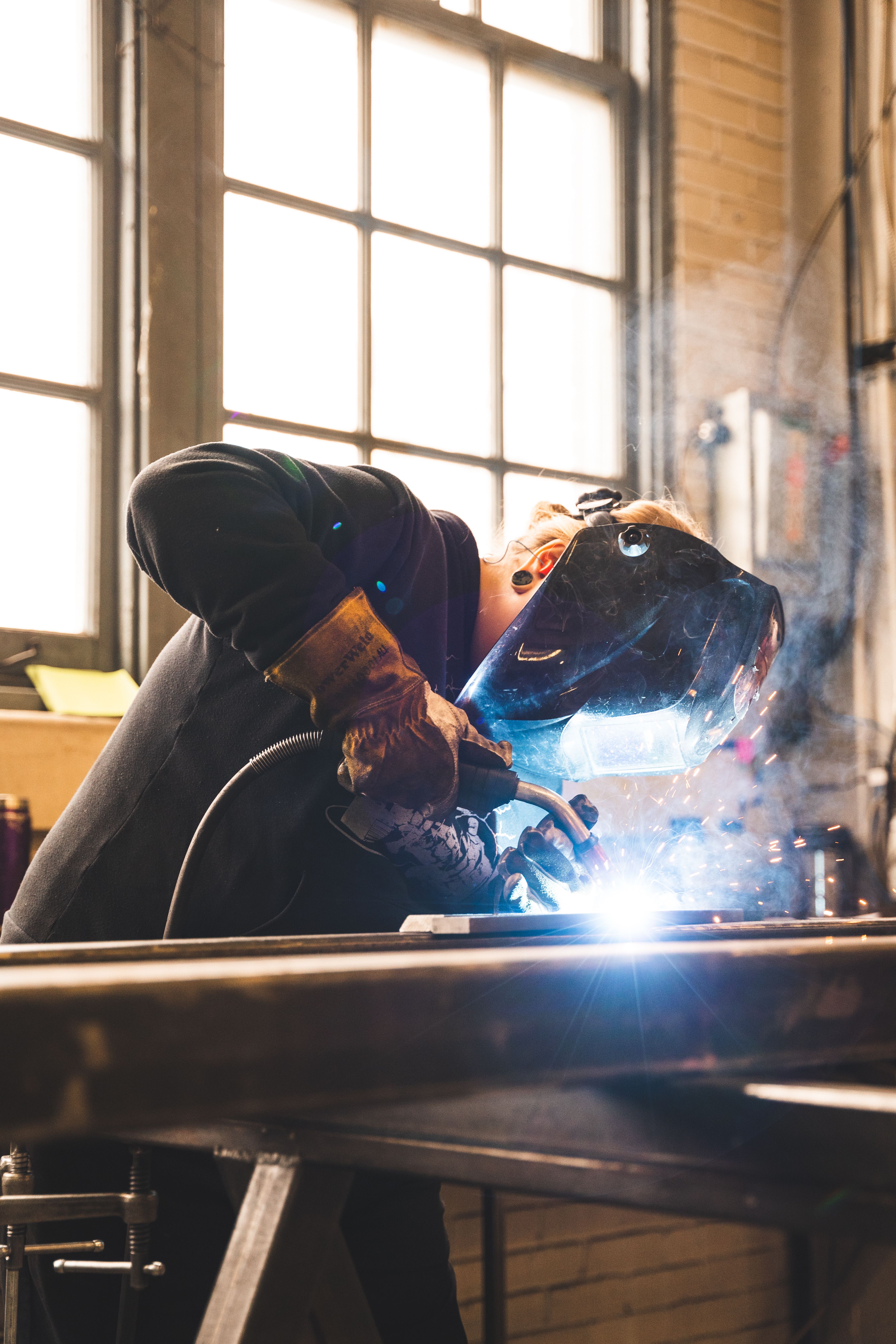 Metal railing fabrication